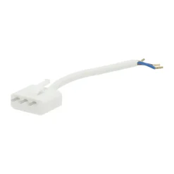 Conector de techo con toma de tierra DCL 15 cm, Blanco