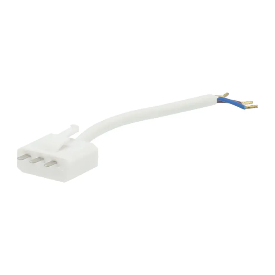 Conector de techo con toma de tierra DCL 15 cm, Blanco