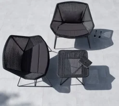 Conjunto de cojines para Butaca Lounge Breeze, Cane-line Natté black