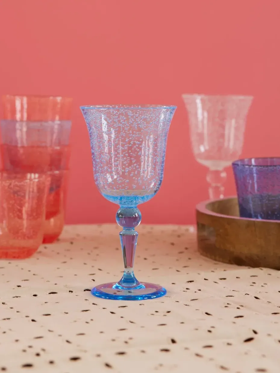 Copa de vino diseño burbuja Rice 36 cl, Menta