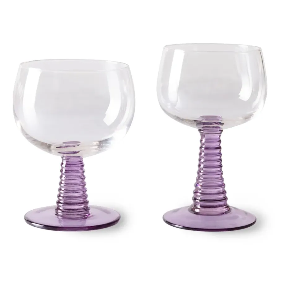 Copa de vino Swirl alta, Purple