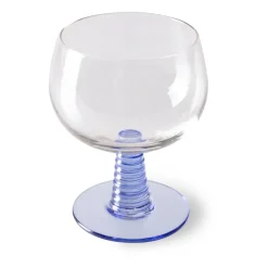 Copa de vino Swirl baja, Blue