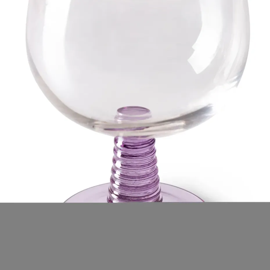 Copa de vino Swirl baja, Purple