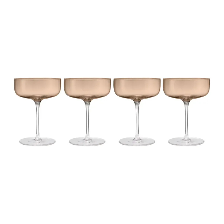 Copas de champagne Fuumi Coupe Coupe 28 cl 4-pack, Café-claro