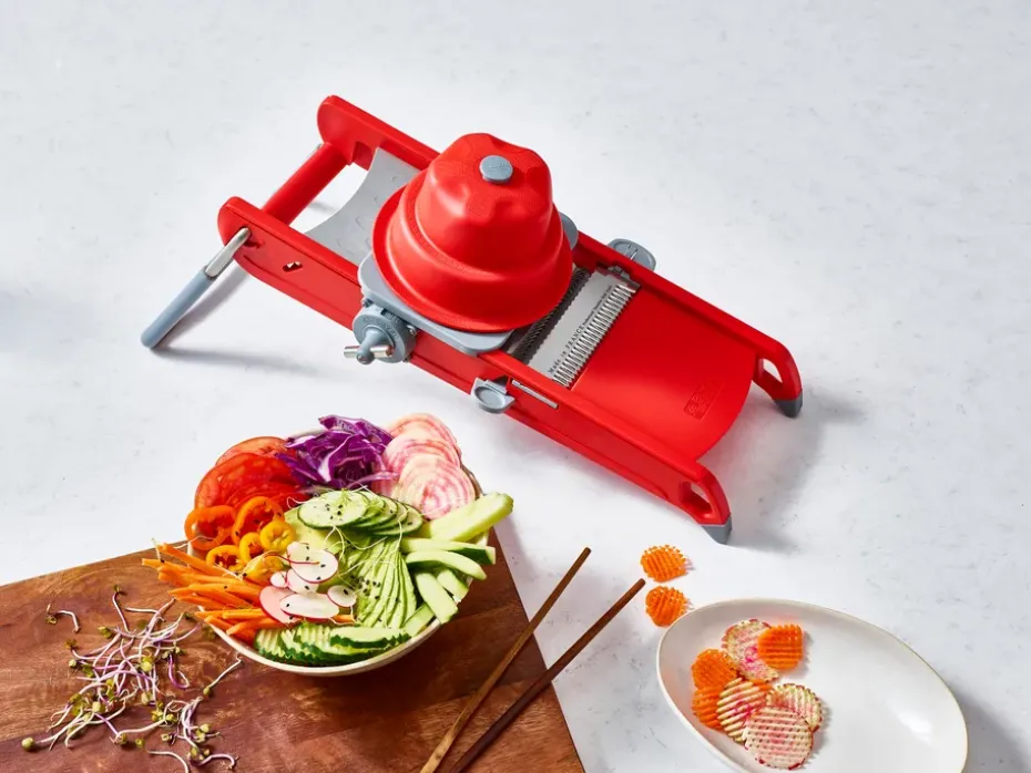 Cortador de verduras De Buyer Swing Plus, rojo