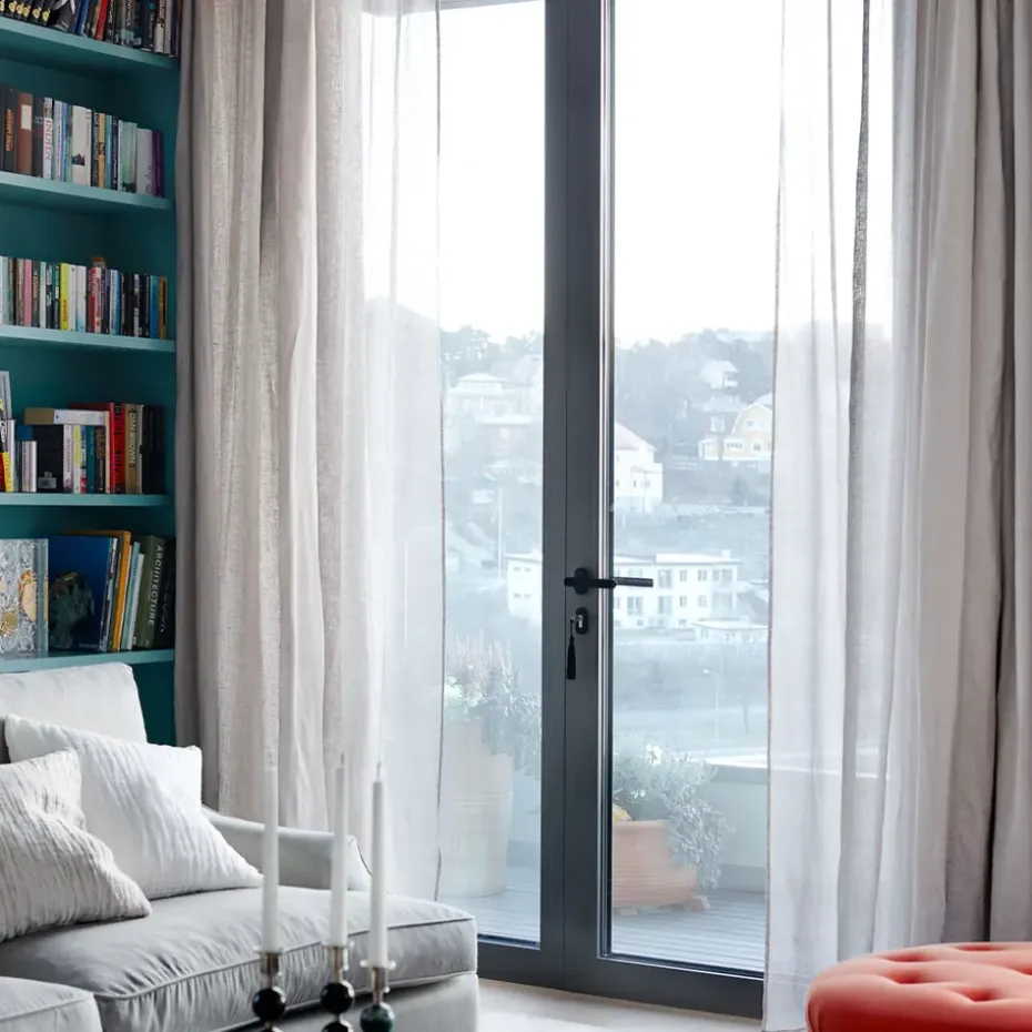 Cortina con banda Sunshine 140x290 cm, Ash (gris)