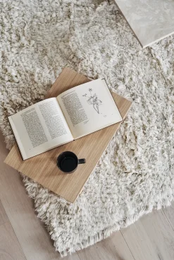 Cozy Alfombra de lana blanco natural, 170x240 cm