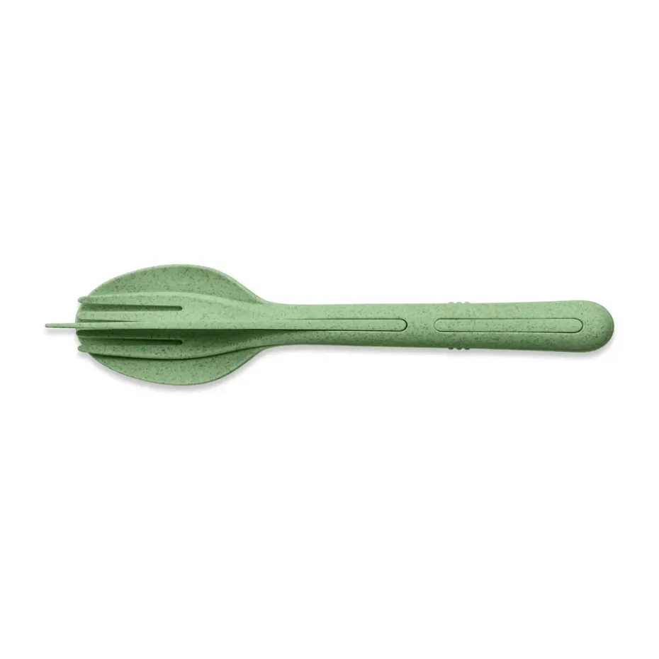 Cubertería Klikk 3 piezas, Nature leaf green