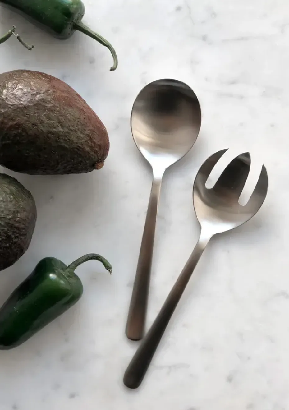 Cubiertos de ensalada Grand Prix 18,5 cm 2 piezas, Matte steel