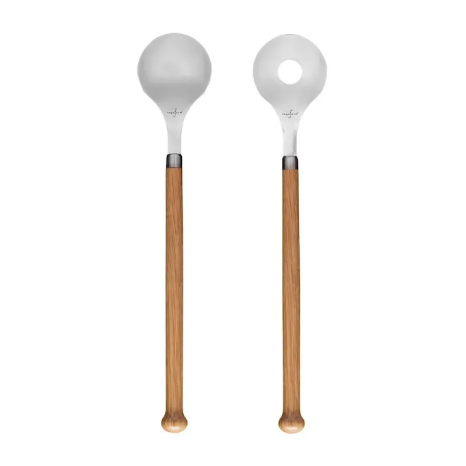 Cubiertos de ensalada Nature, 2-pack, Roble