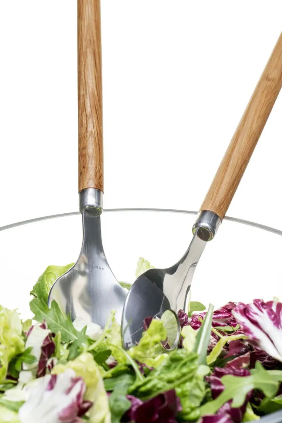 Cubiertos de ensalada Nature, 2-pack, Roble