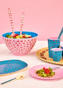 Cubiertos de ensalada Rice melamina 2 piezas, Cereza