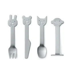 Cubiertos infantiles Animal Friends 4 piezas, 4 piezas