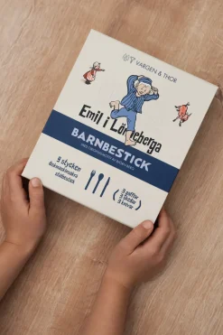 Cubiertos infantiles Lupo Emil 9 piezas, Plata