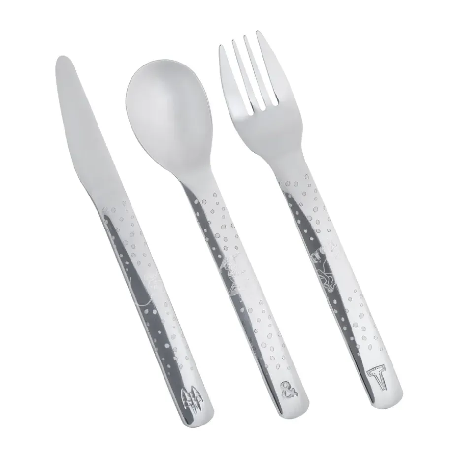 Cubiertos infantiles Lupo Pippi 9 piezas, Plata