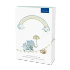 Cubiertos infantiles Walk like an Elephant, 4 partes, Acero inoxidable