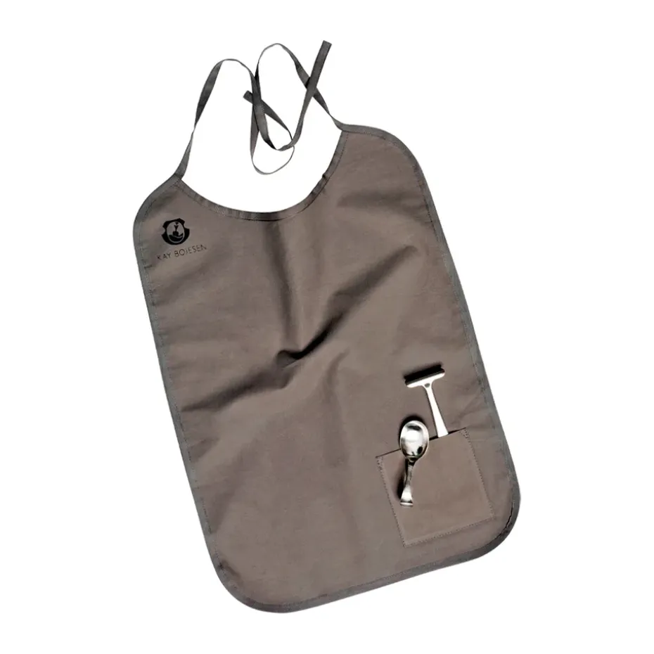 Cubiertos infantiles y babero Grand Prix 3 piezas, Polished steel