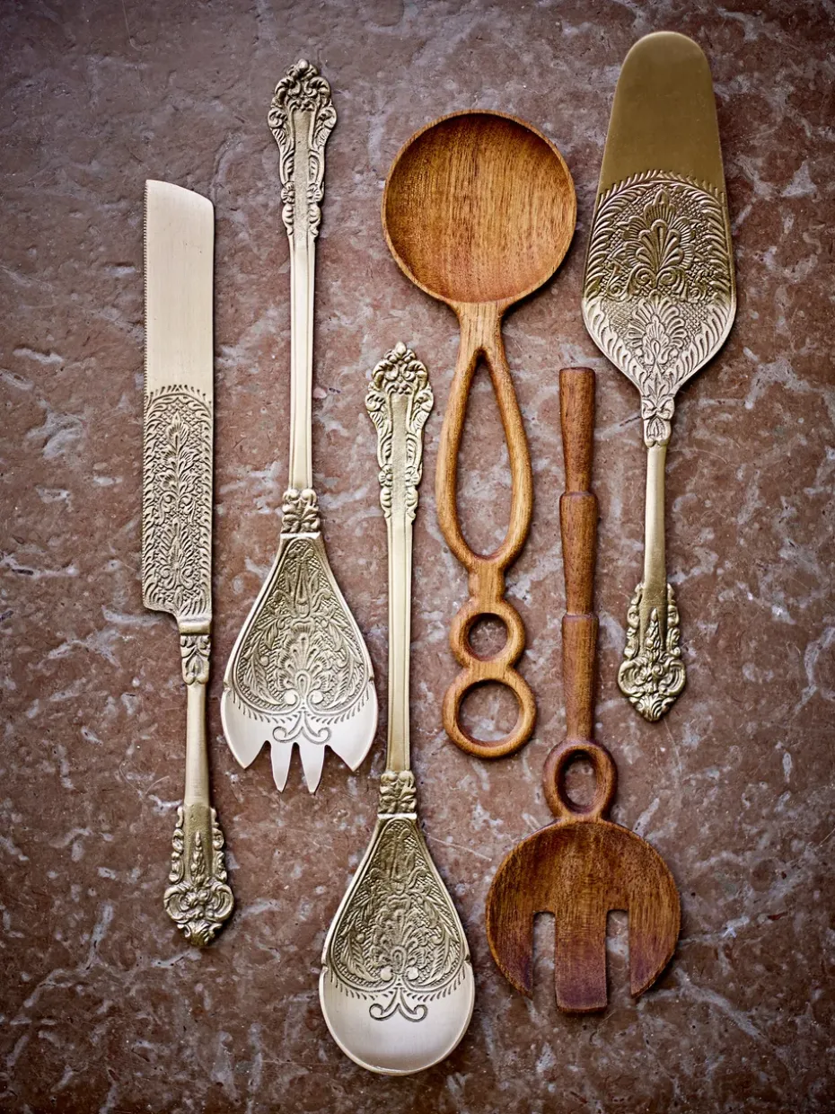 Cubiertos para ensalada Kalima 2 piezas, Latón