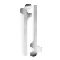 Cubiertos para ensalada Leaf, Brushed Steel