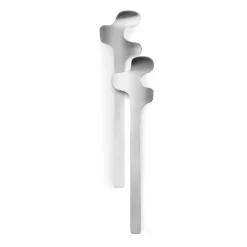 Cubiertos para ensalada Leaf, Brushed Steel