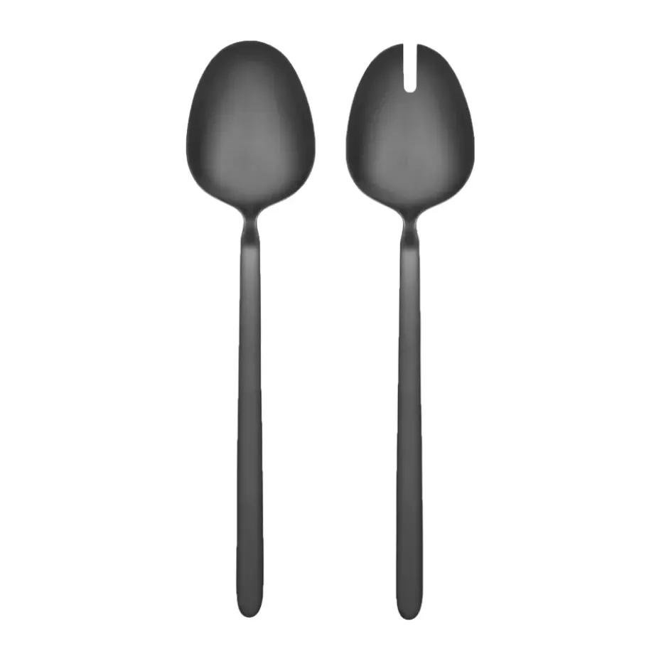 Cubiertos para ensalada STELLA negro 2 cubiertos, 28 cm