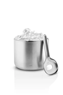 Cubitera con cuchara Liquid Lounge 1,4 L, Brushed steel