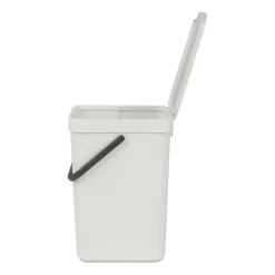 Cubo de basura & Go 12L, gris claro