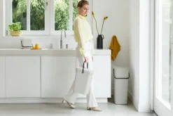 Cubo de basura & Go 12L, gris claro