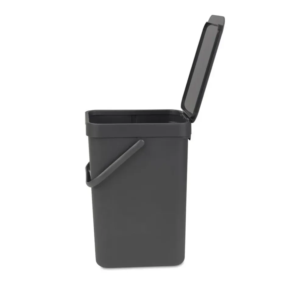Cubo de basura & Go 12L, gris