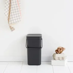Cubo de basura & Go 12L, gris