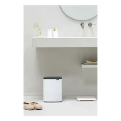 Cubo de basura Bo 12 L, Blanco
