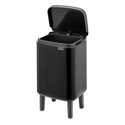 Cubo de basura Bo alto 4 L, Negro mate