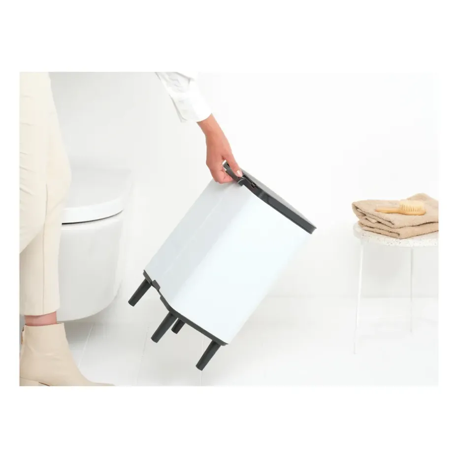Cubo de basura Bo alto 12 L, Blanco