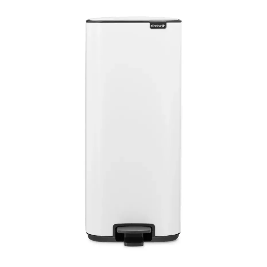Cubo de basura con pedal Bo 30 L, Blanco
