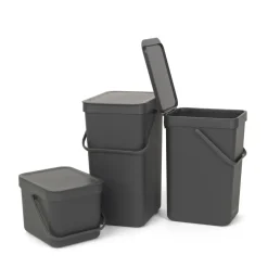 Cubo de basura Short & Go 6L, gris