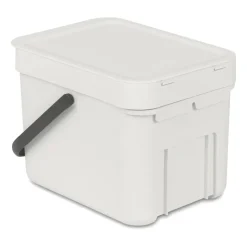 Cubo de basura Short & Go 6L, gris claro