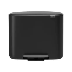 Cubo de pedal Bo 11+23 l, negro mate