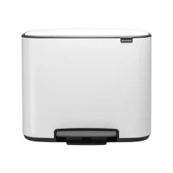 Cubo de pedal Bo 3x11 L, blanco
