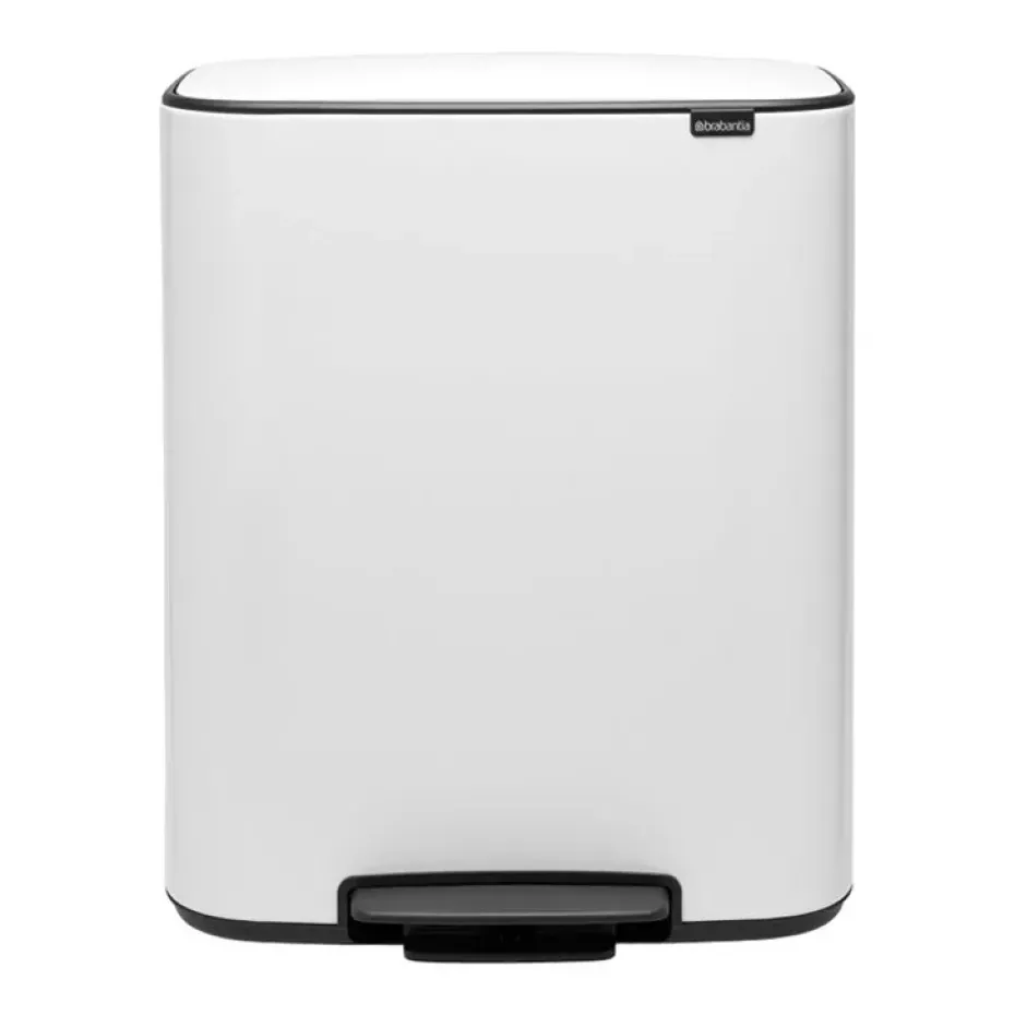 Cubo de pedal Bo 2x30 L, White