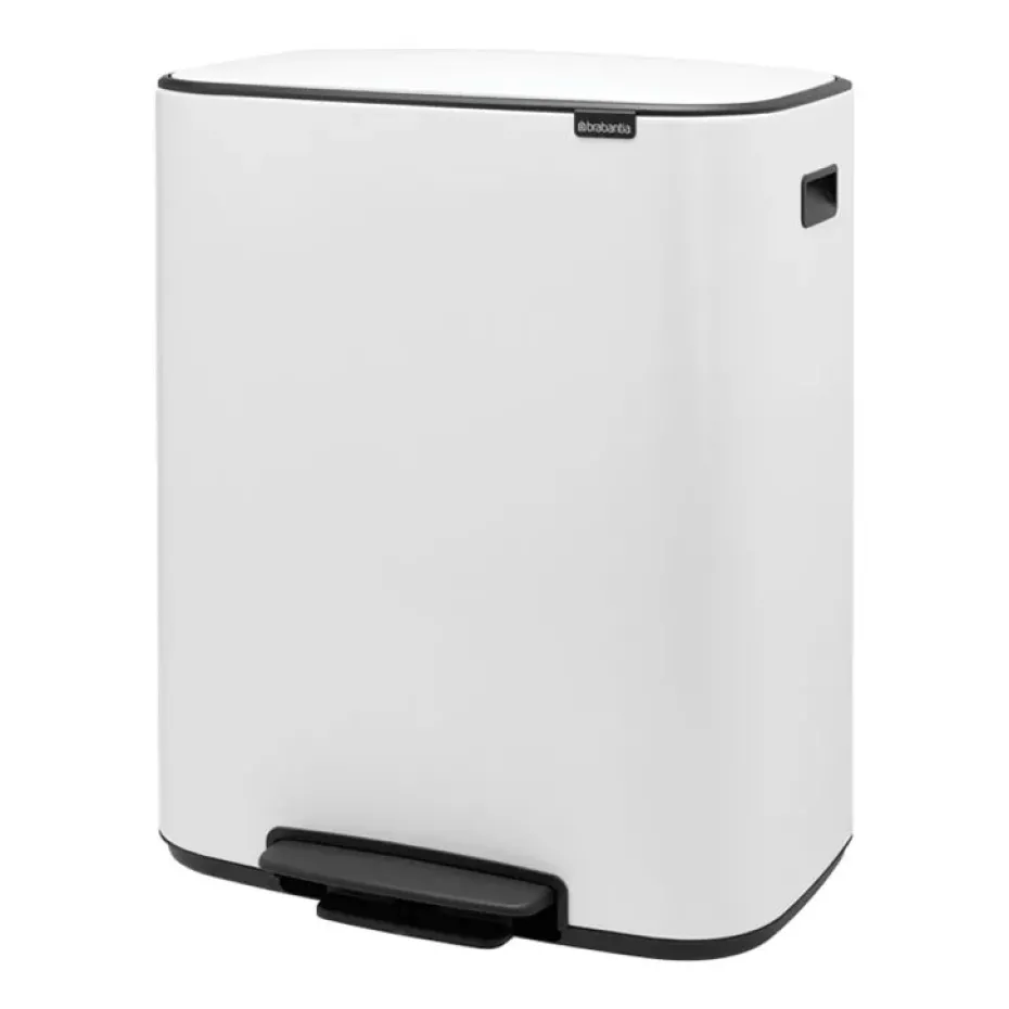 Cubo de pedal Bo 2x30 L, White