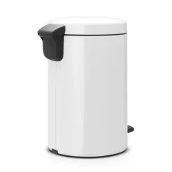 Cubo de pedal newIcon 12L, White (blanco)