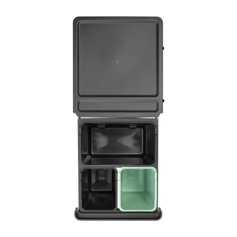 Cubos integrado Sort&Go, 10+10+20 L, Gris oscuro