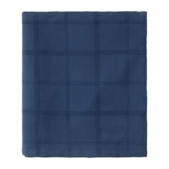 Cubrecama Checked Jacquard 260x240 cm, Denim blue