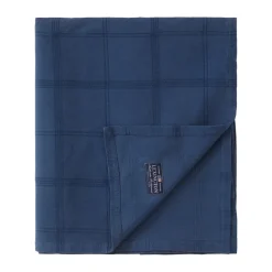 Cubrecama Checked Jacquard 260x240 cm, Denim blue
