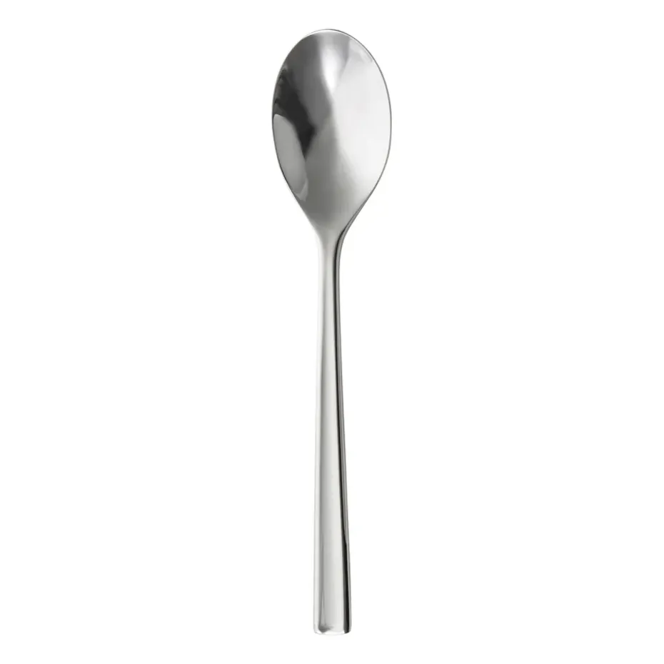 Cuchara de postre Blockley brillante, acero inoxidable