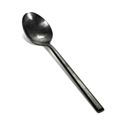 Cuchara de postre Pure, negro