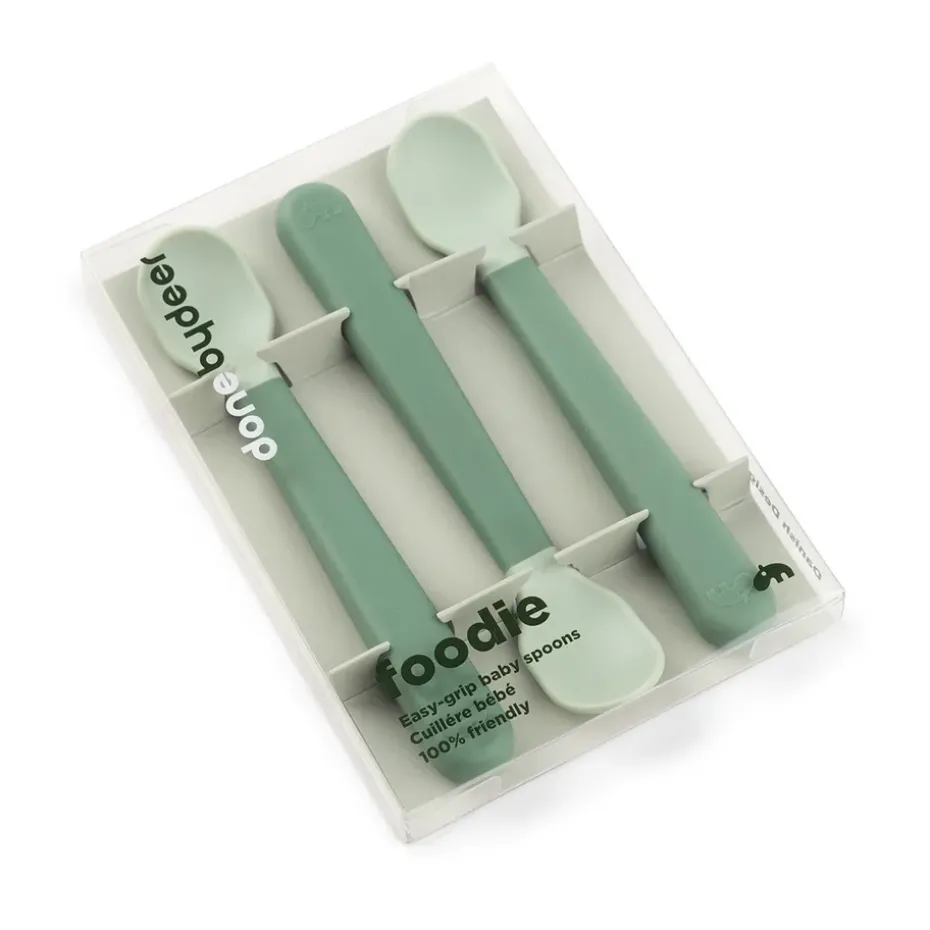 Cucharas foodie Easy-grip, 3-pack, Green