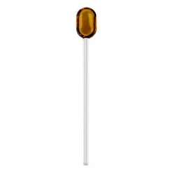 Cucharilla de latte Muurla vidrio 15,5 cm, Yellow-clear