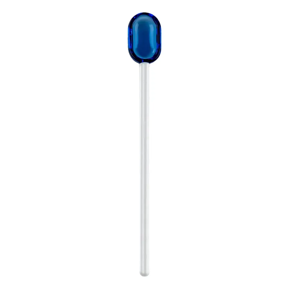 Cucharilla de latte Muurla vidrio 15,5 cm, Blue-clear