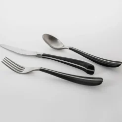 Cucharilla de té Contour, negro
